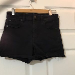 black shorts